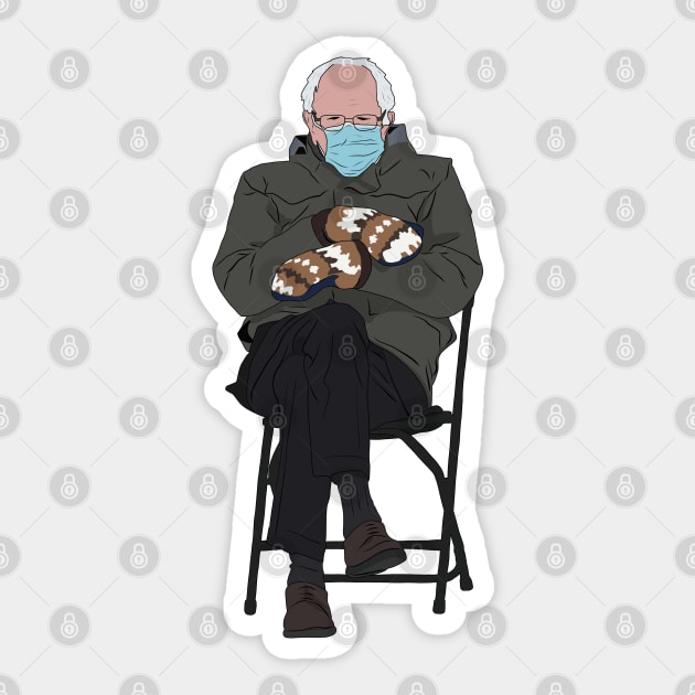 Bernie Sanders Biden Inauguration Meme Sticker by Hevding